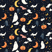 Whimsical Halloween Pattern