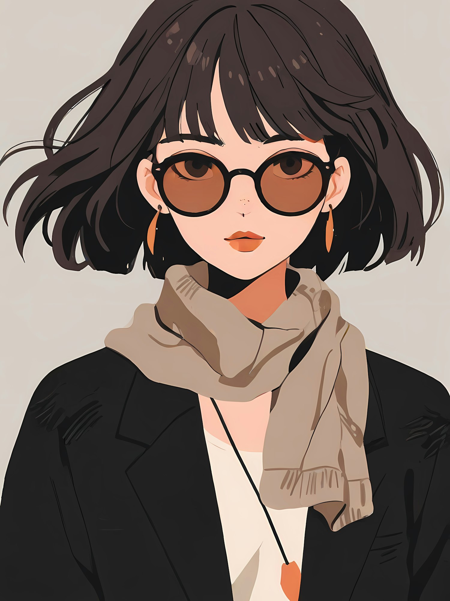 Stylized Portrait with Sunglasses