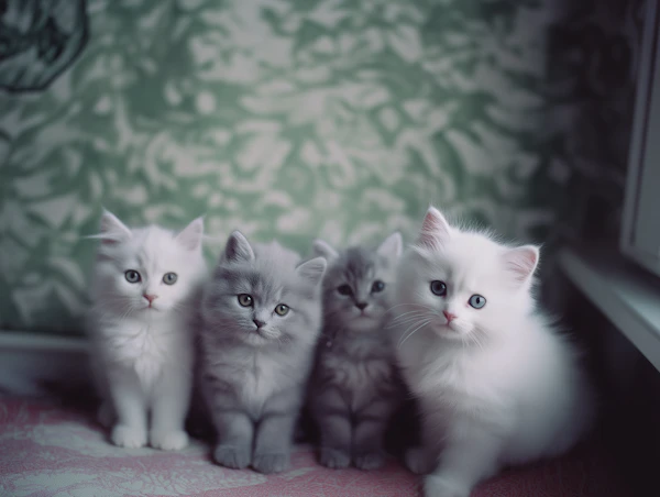 Four Beautiful Persian Kittens