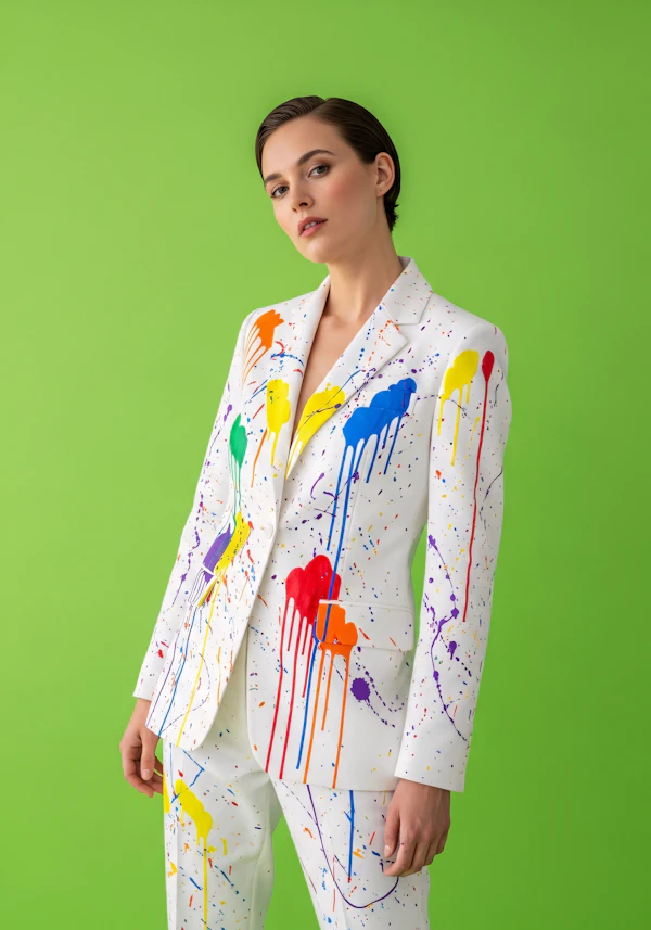 Paint-Splattered Suit