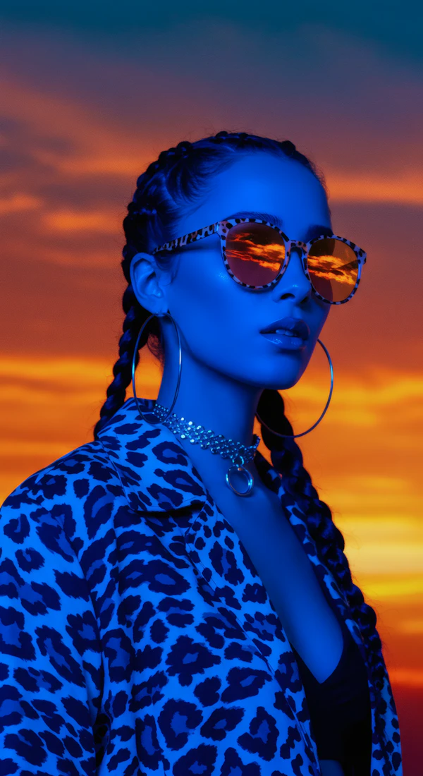 Striking Portrait at Sunset