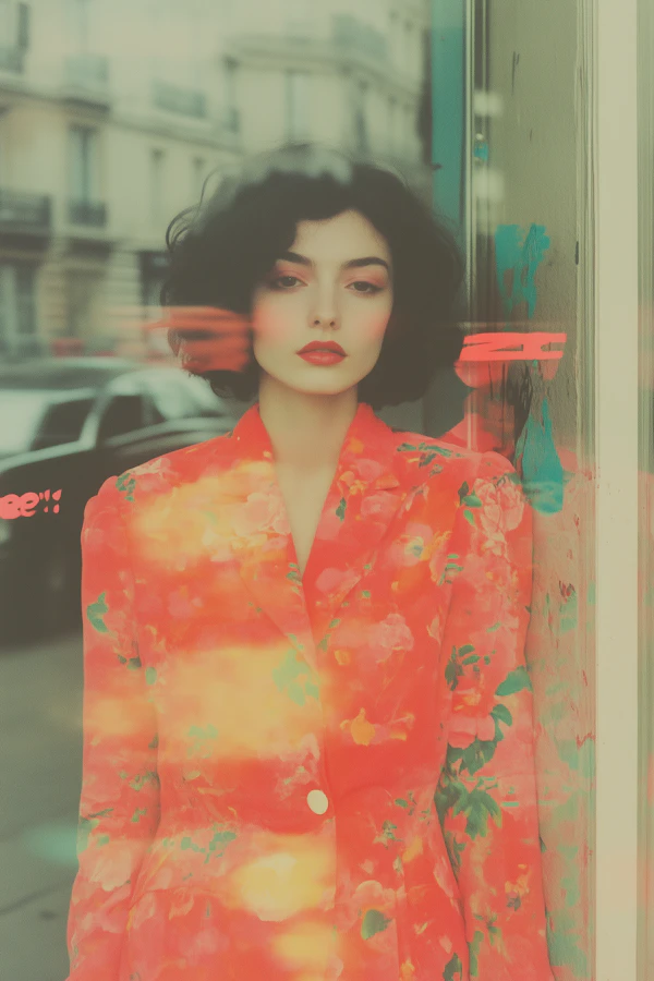 Vintage Floral Portrait