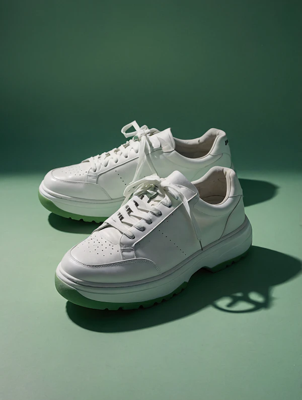 White Sneakers Display