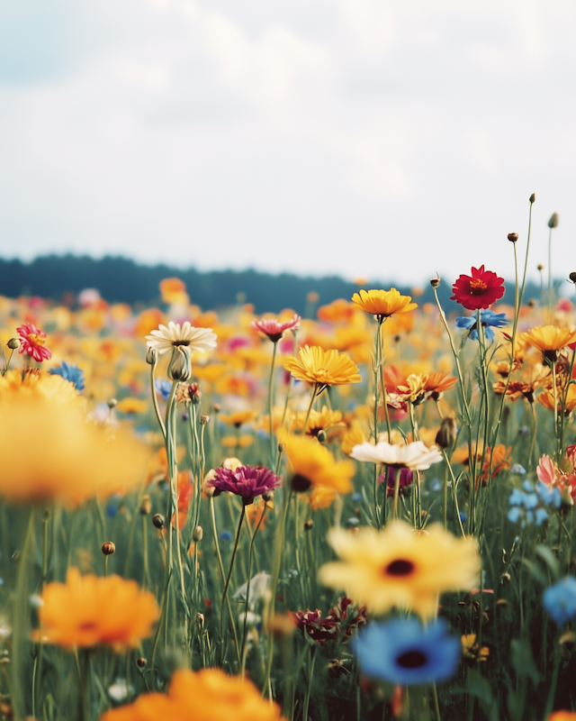 Vibrant Wildflower Field