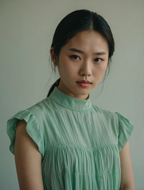 Serene Portrait of a Young Woman