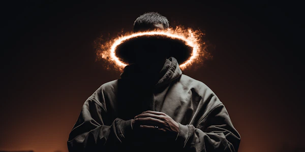 Fiery Halo Portrait
