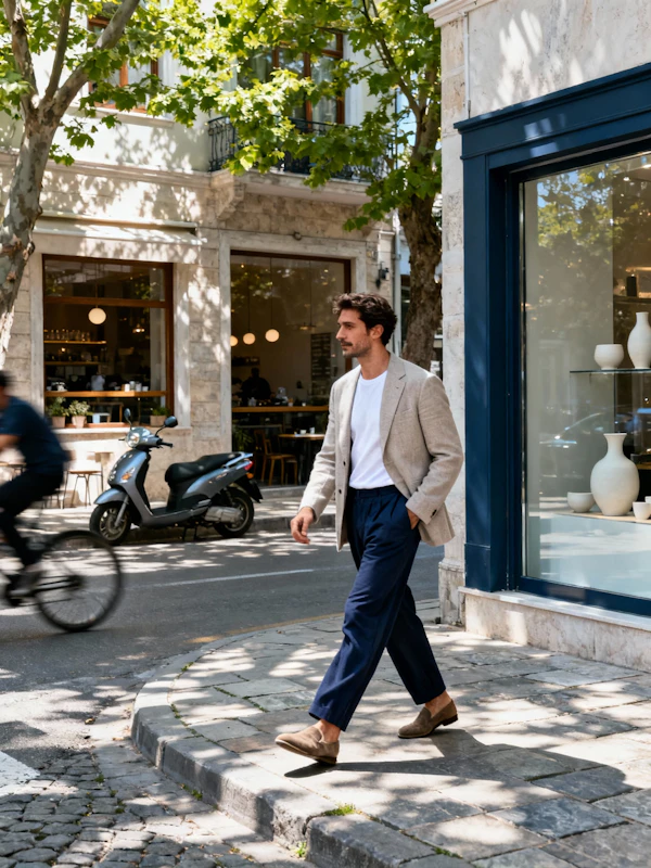 Urban Stroll Scene