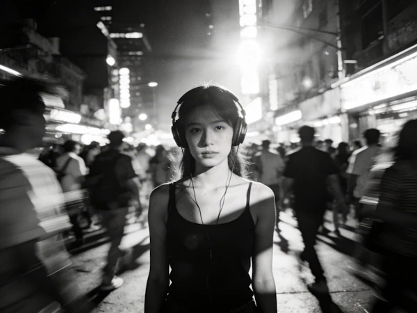 Urban Night Portrait