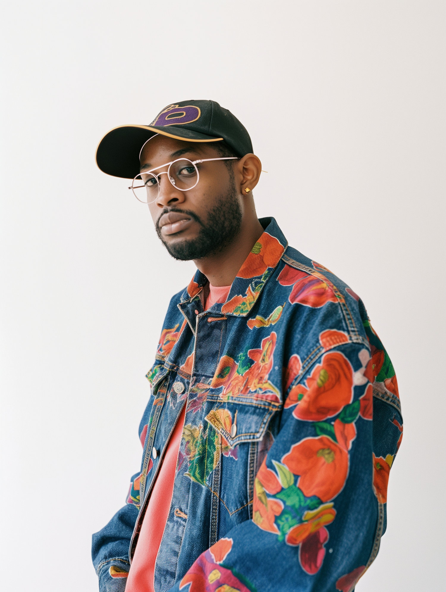 Stylish Young Man with Floral Jacket