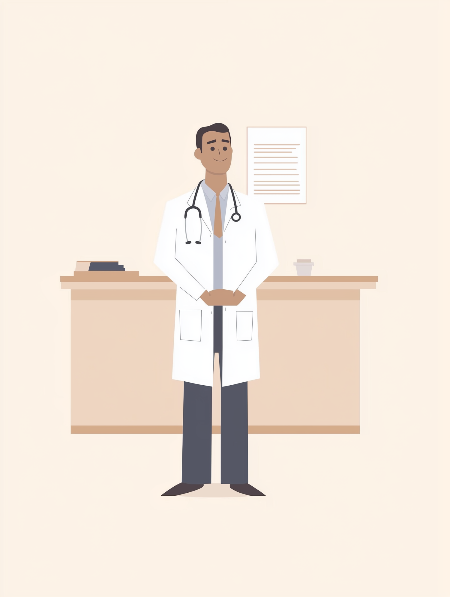 Friendly Medical Professional Illustration