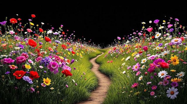 Vibrant Floral Meadow