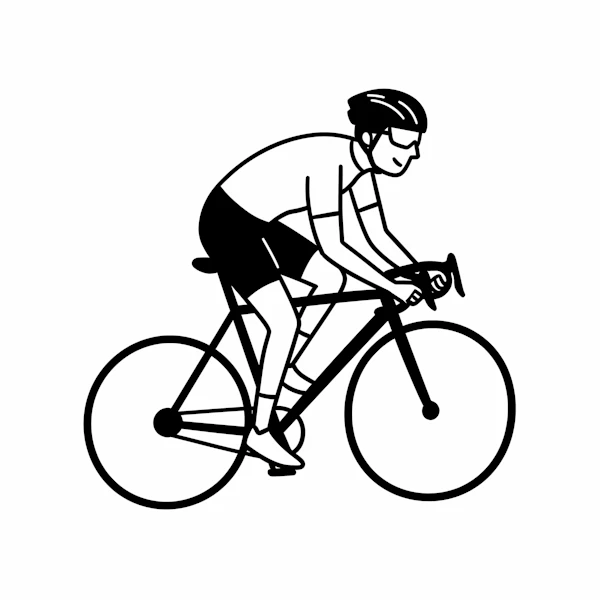 Cyclist Illustration