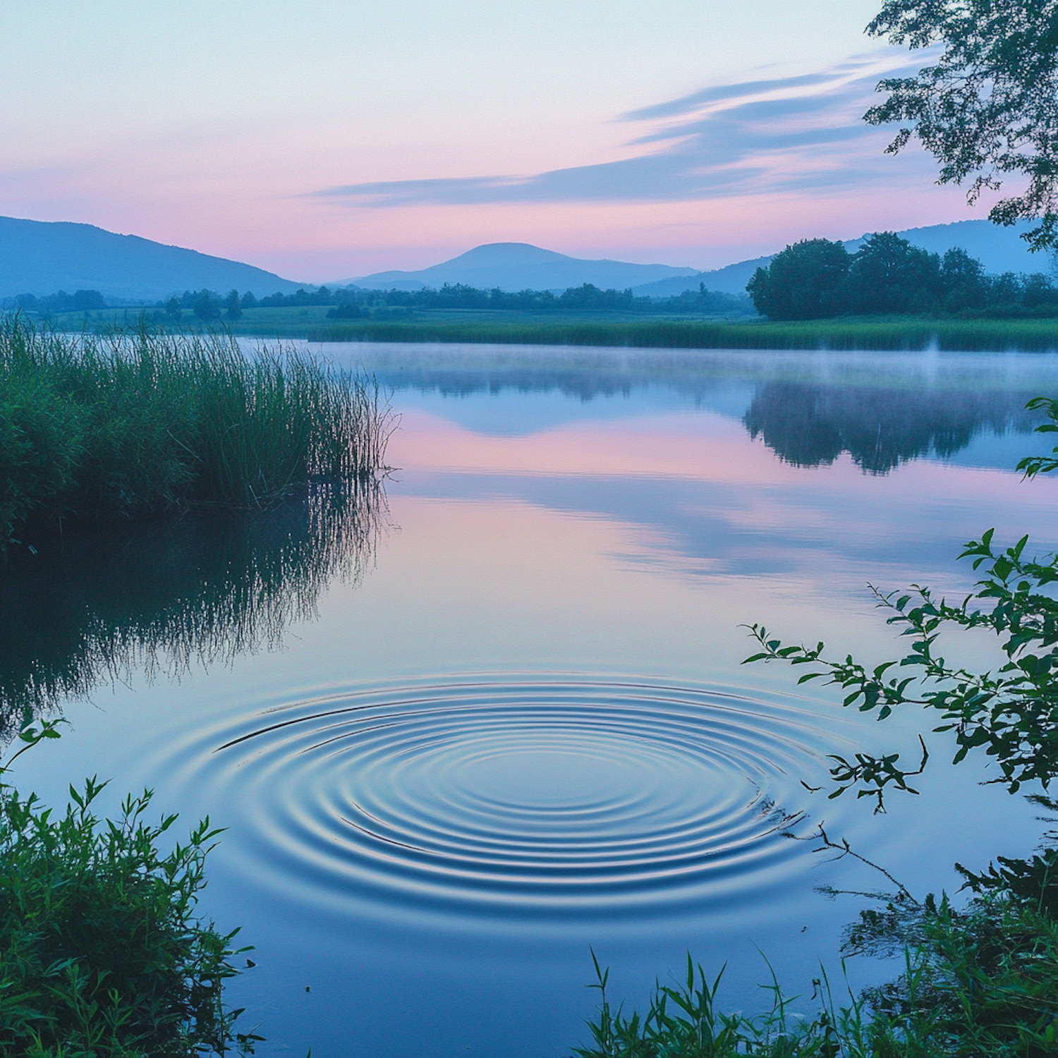 Serene Lake Scene