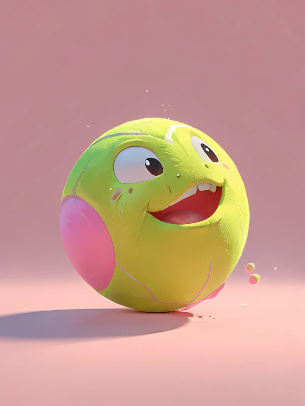Cheerful 3D Ball Art