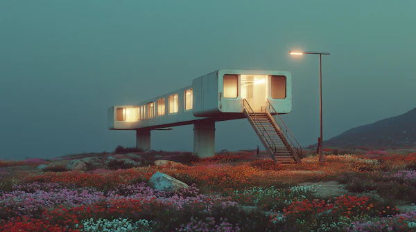 Futuristic Train Home