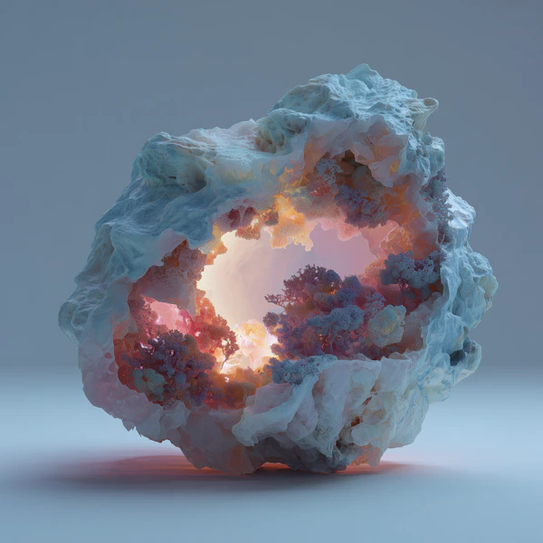 Surreal Glowing Geode