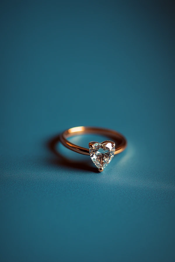 Heart-Shaped Diamond Ring