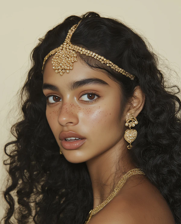 Golden Elegance Portrait