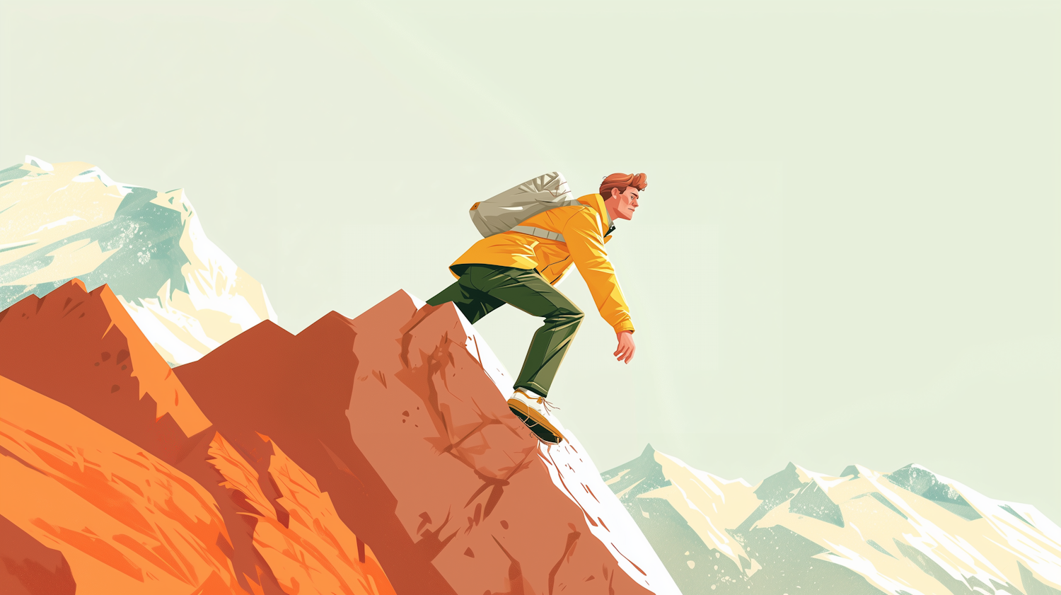 Stylized Mountaineer's Quest