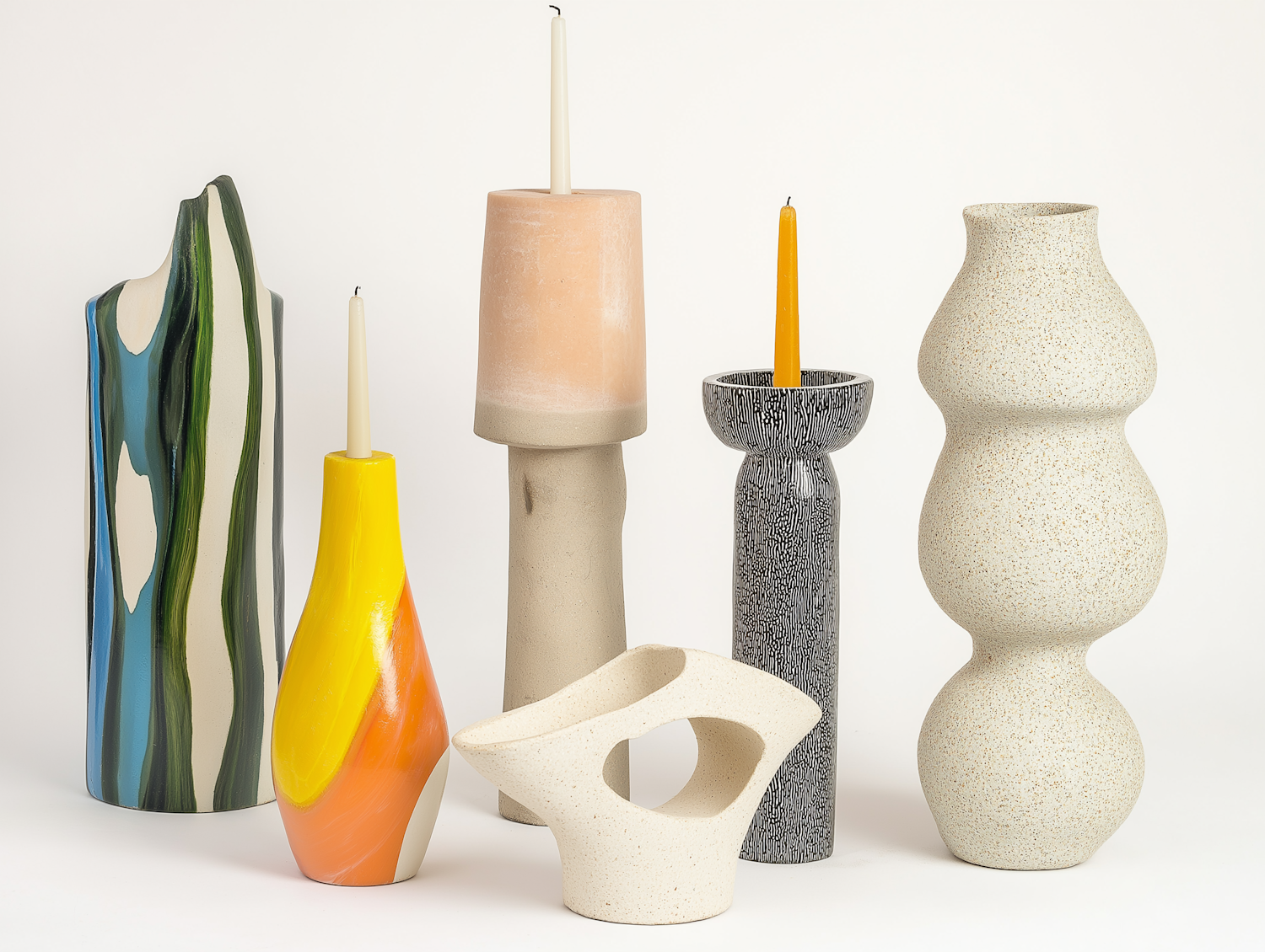 Ceramic Vases and Candle Holders