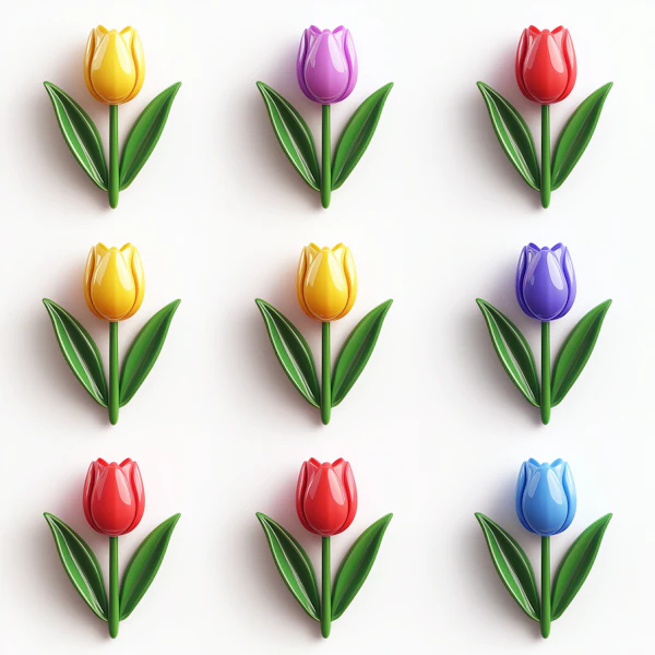 Tulip Grid Art