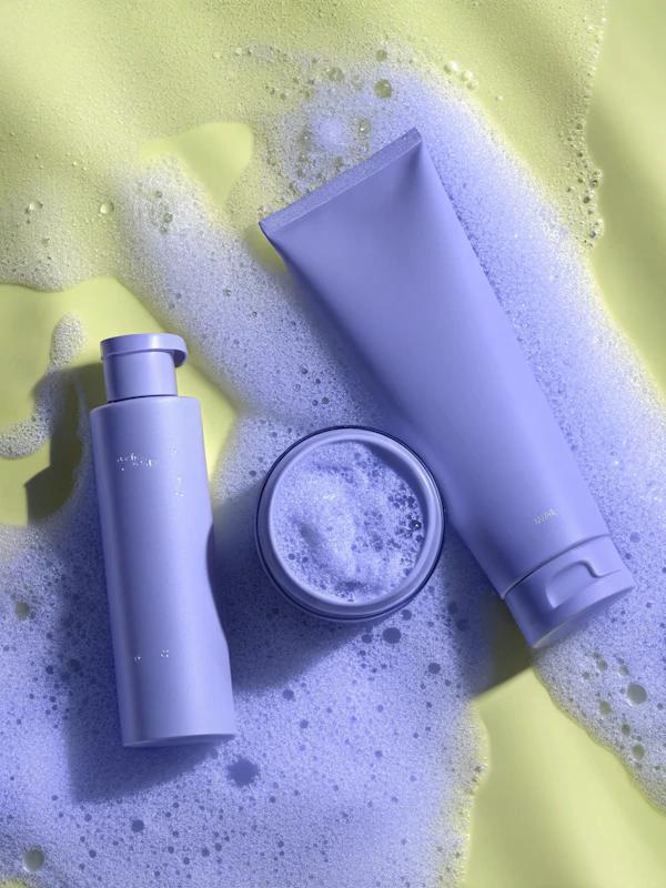 Pastel Skincare Display