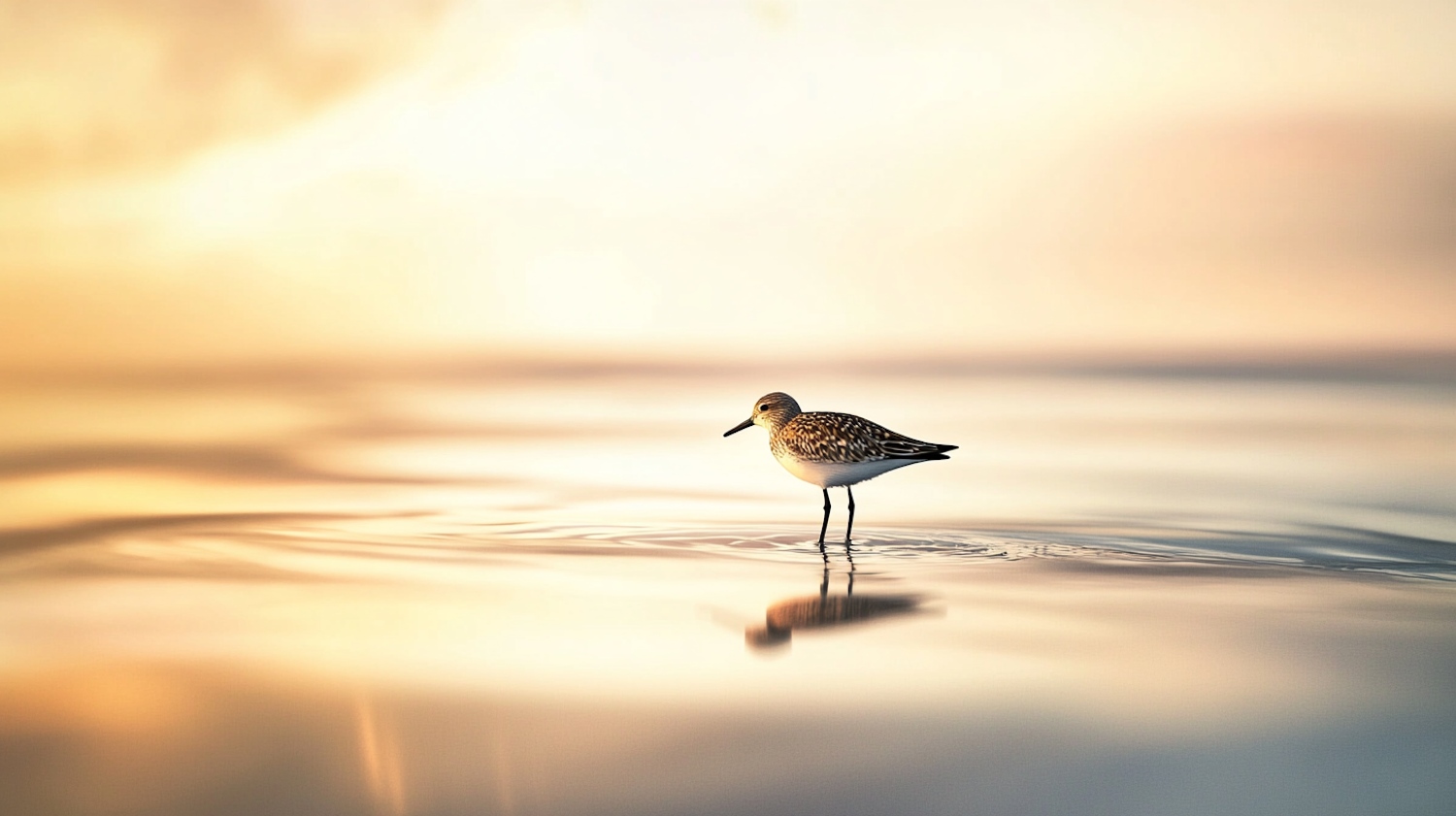 Bird in Tranquil Water