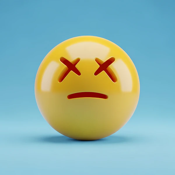 Sad Emoji 3D Render