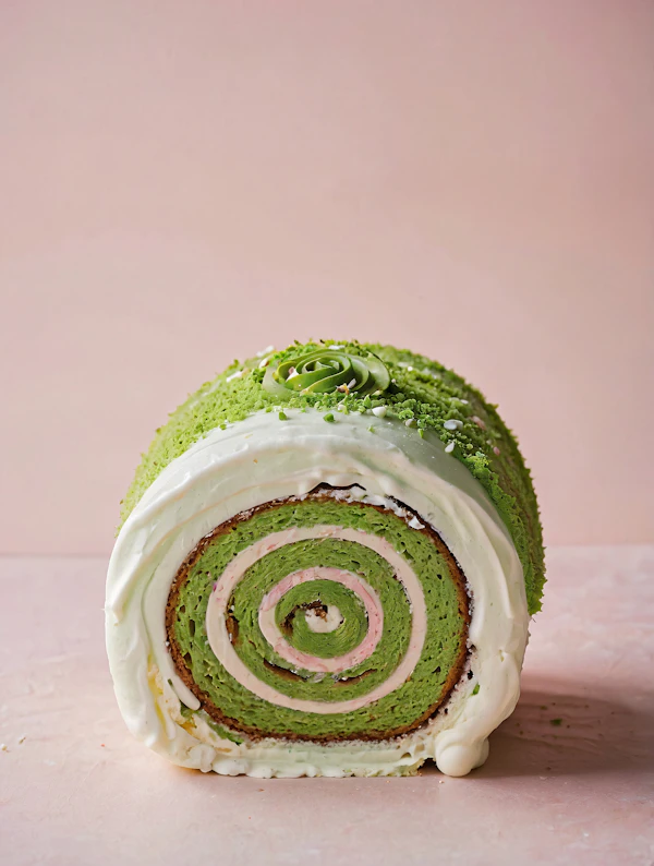 Matcha Swiss Roll Cake