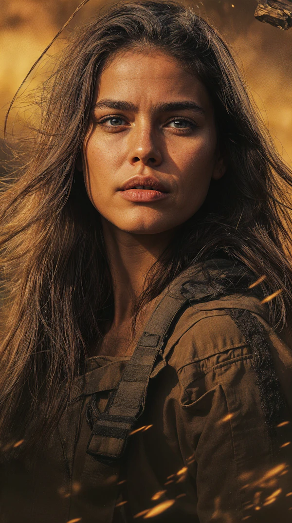 Fiery Determined Gaze