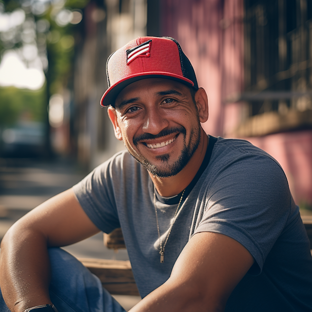 Friendly Guy with Baseball Cap