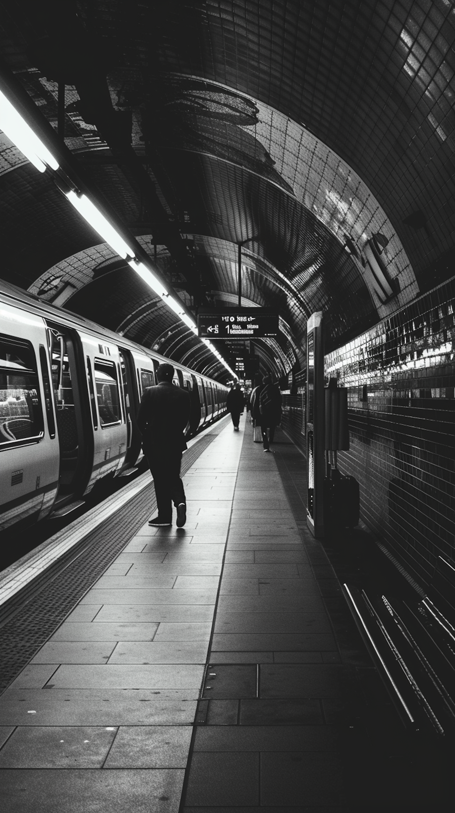 Urban Solitude in Monochrome