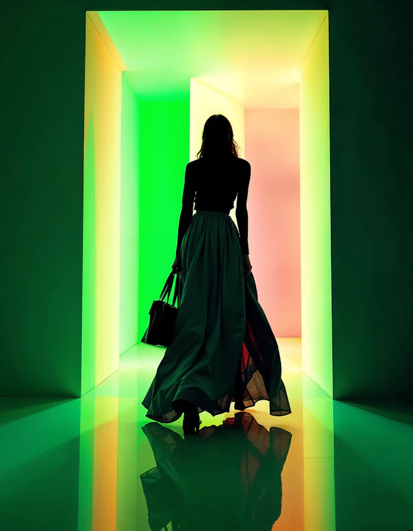 Silhouette in Corridor