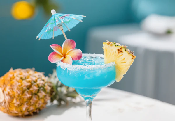 Tropical Blue Cocktail