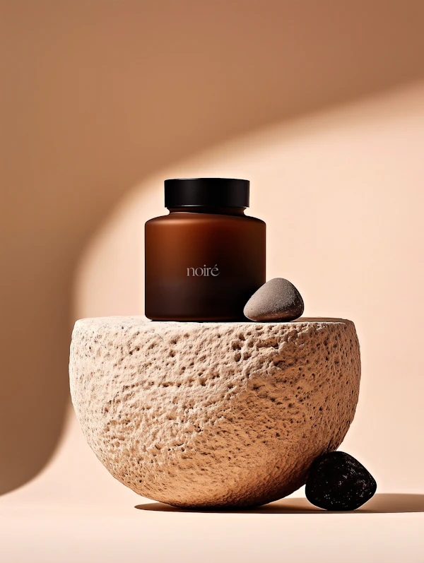 Minimalist Amber Bottle