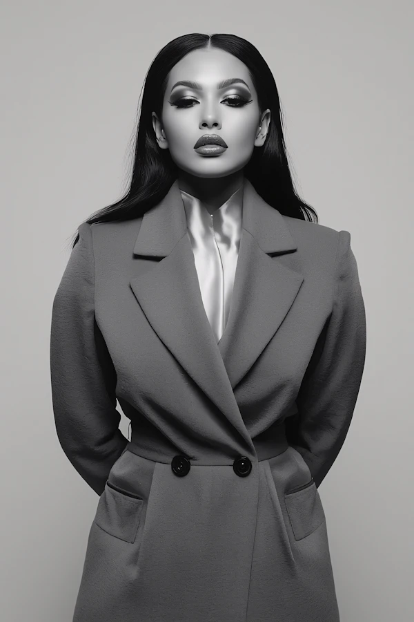 Elegant Monochrome Portrait