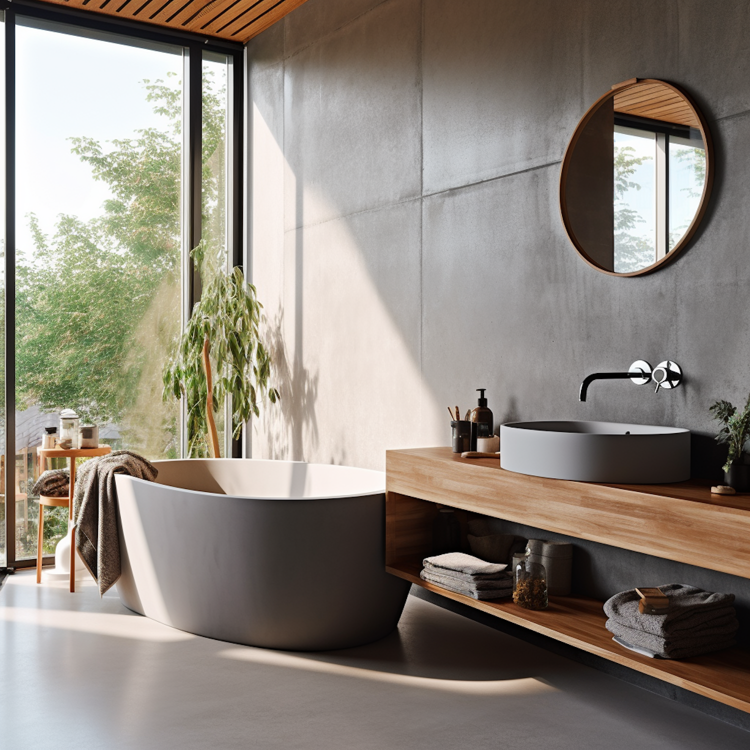 Modern Elegant Bathroom Interior