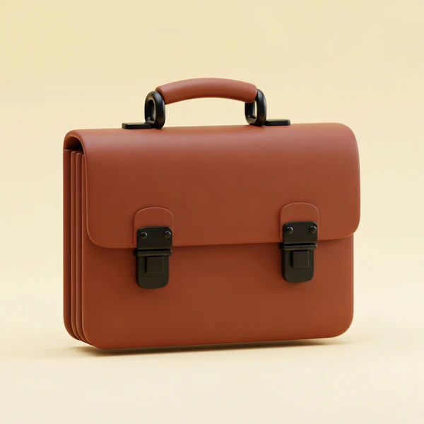 Modern Brown Briefcase