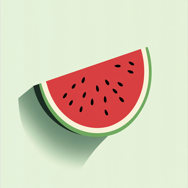 Stylized Watermelon Slice