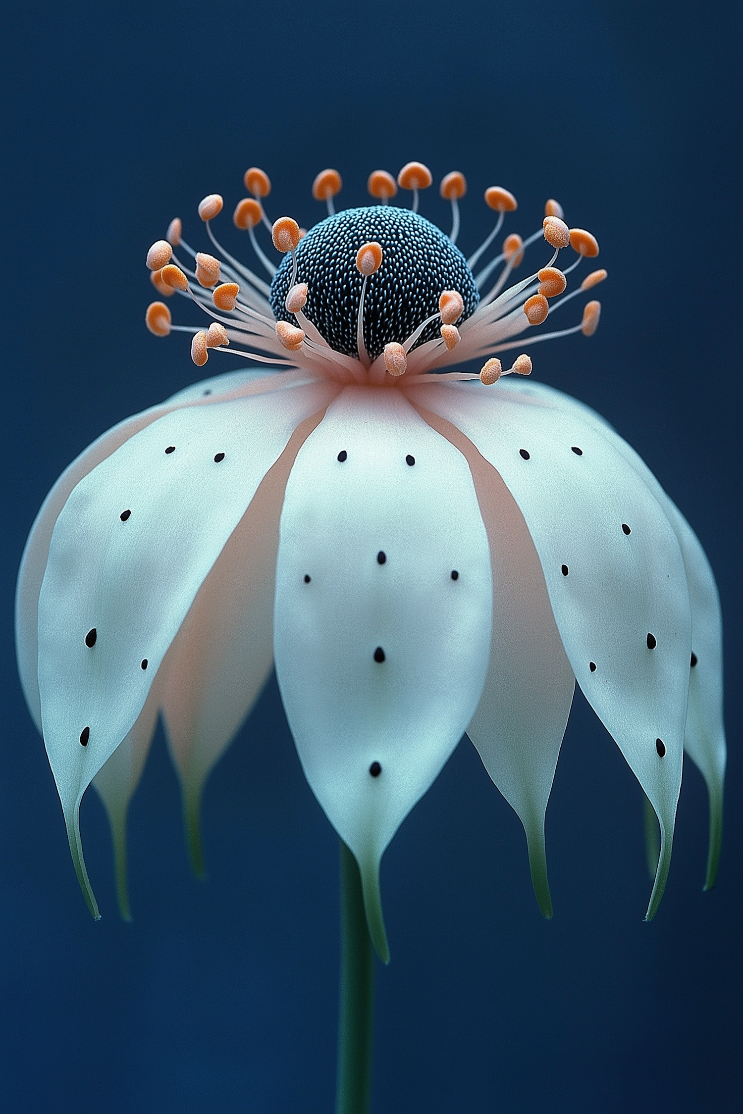 Stylized Flower with Textured Core