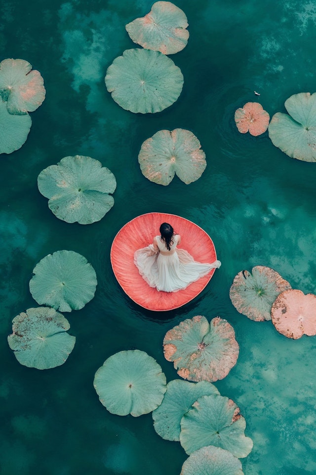 Serene Lotus Boat