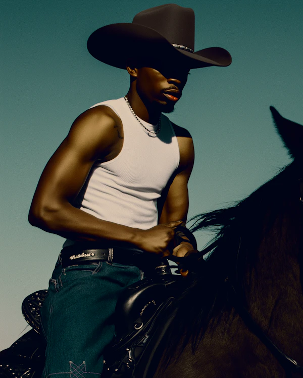 Cowboy on Horseback