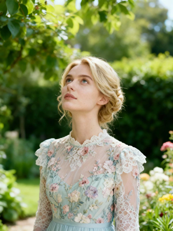 Elegant Garden Portrait