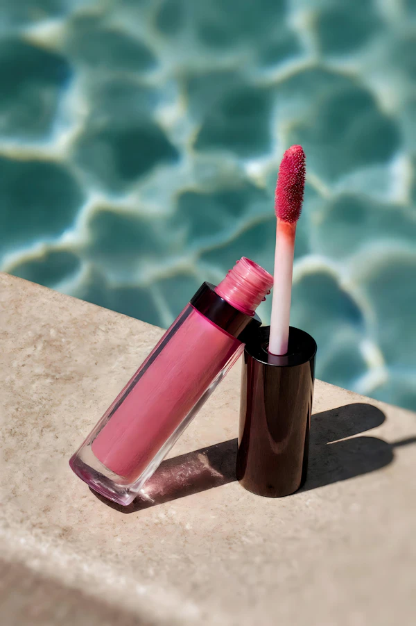 Pink Lip Gloss Close-Up