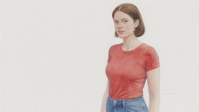 Watercolor Woman Portrait