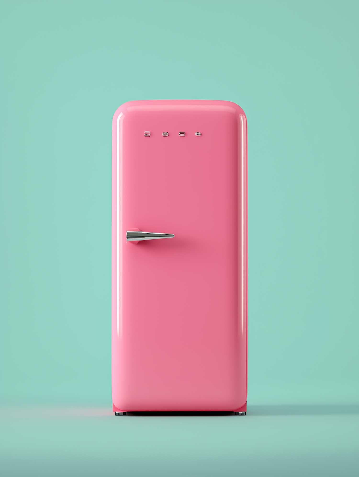 Retro Pink Refrigerator