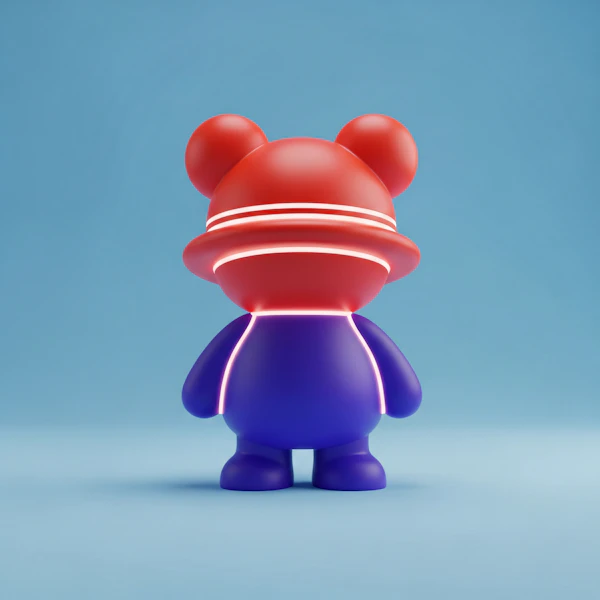 Stylized 3D Figure