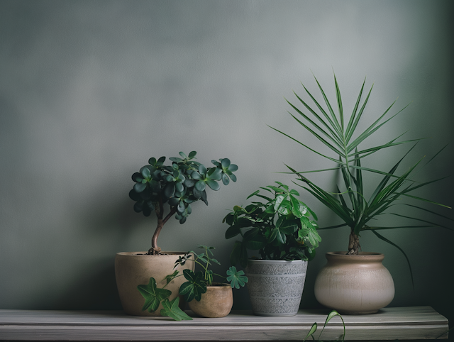 Serene Indoor Plant Arrangement