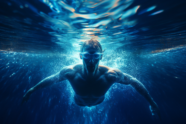 Determined Depths: The Athletic Swimmer