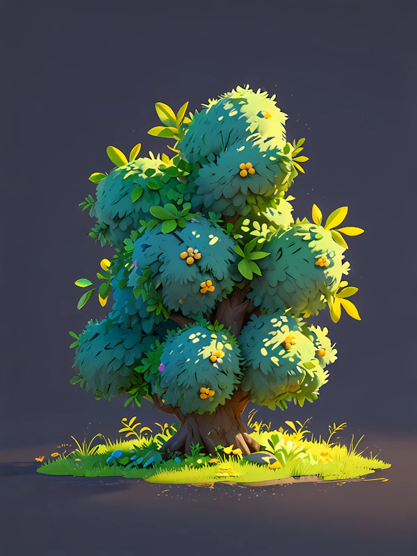 Whimsical Tree Illustration